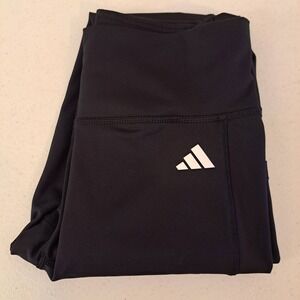 Adidas Leggings Womens Medium Black Excellent High Rise Tight Fit 895-271-B8